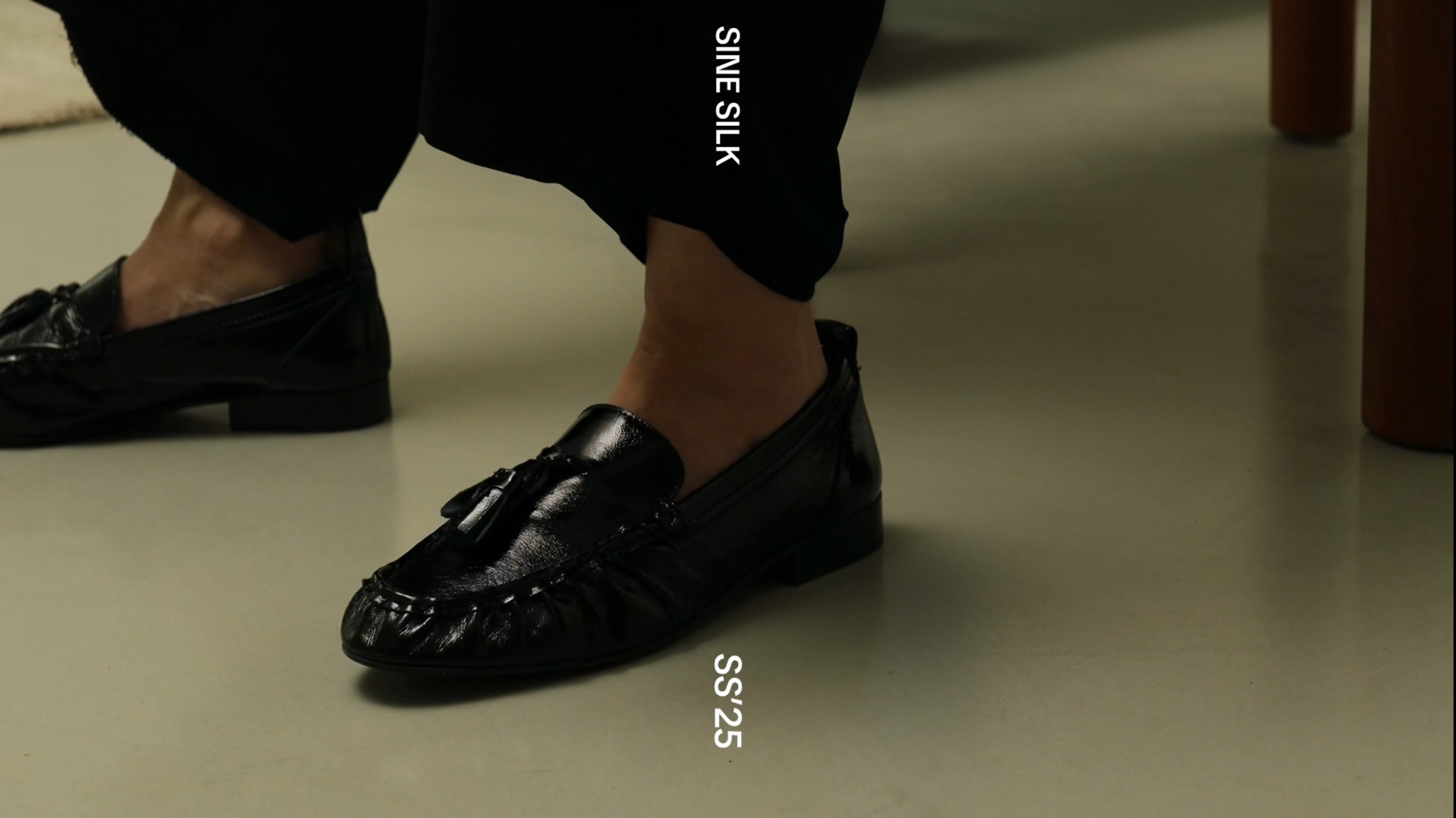 Fashion photography in Poland - black leather shoes